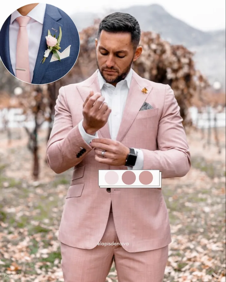 paleta de cores para casamento rosa