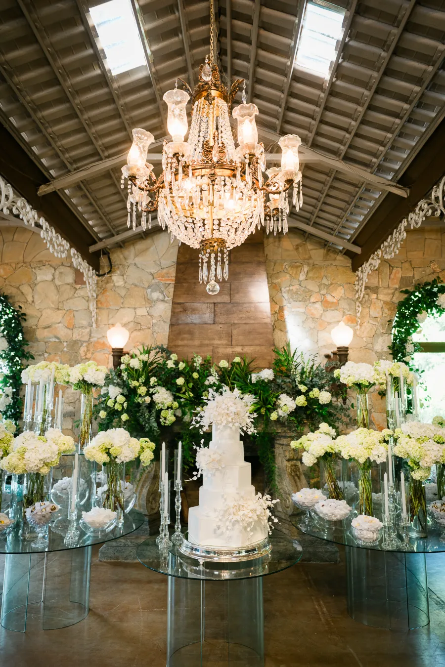 mesa do bolo de casamento
