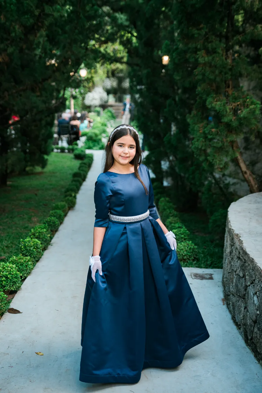 daminha de azul petroleo