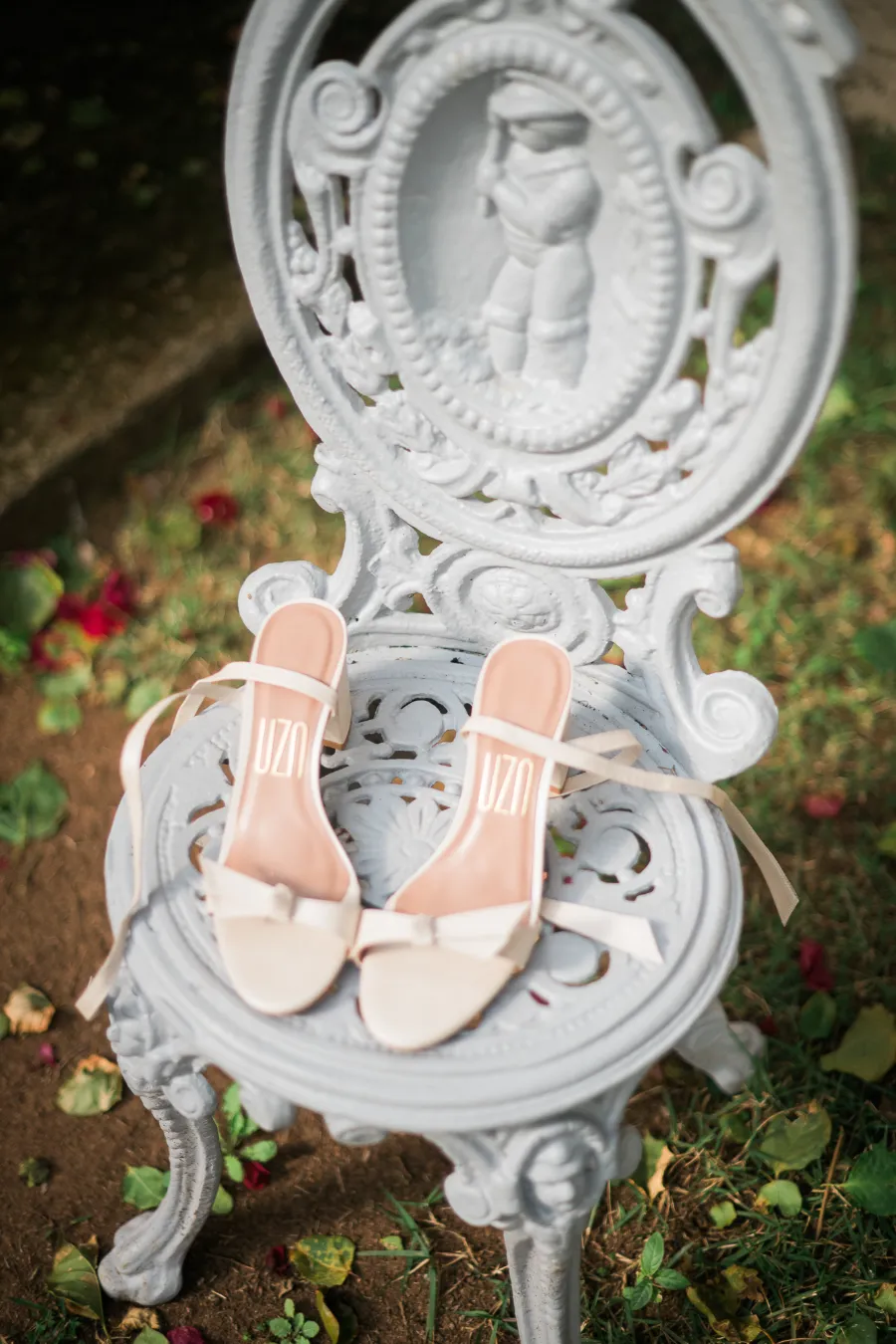 sandalia de noiva branca