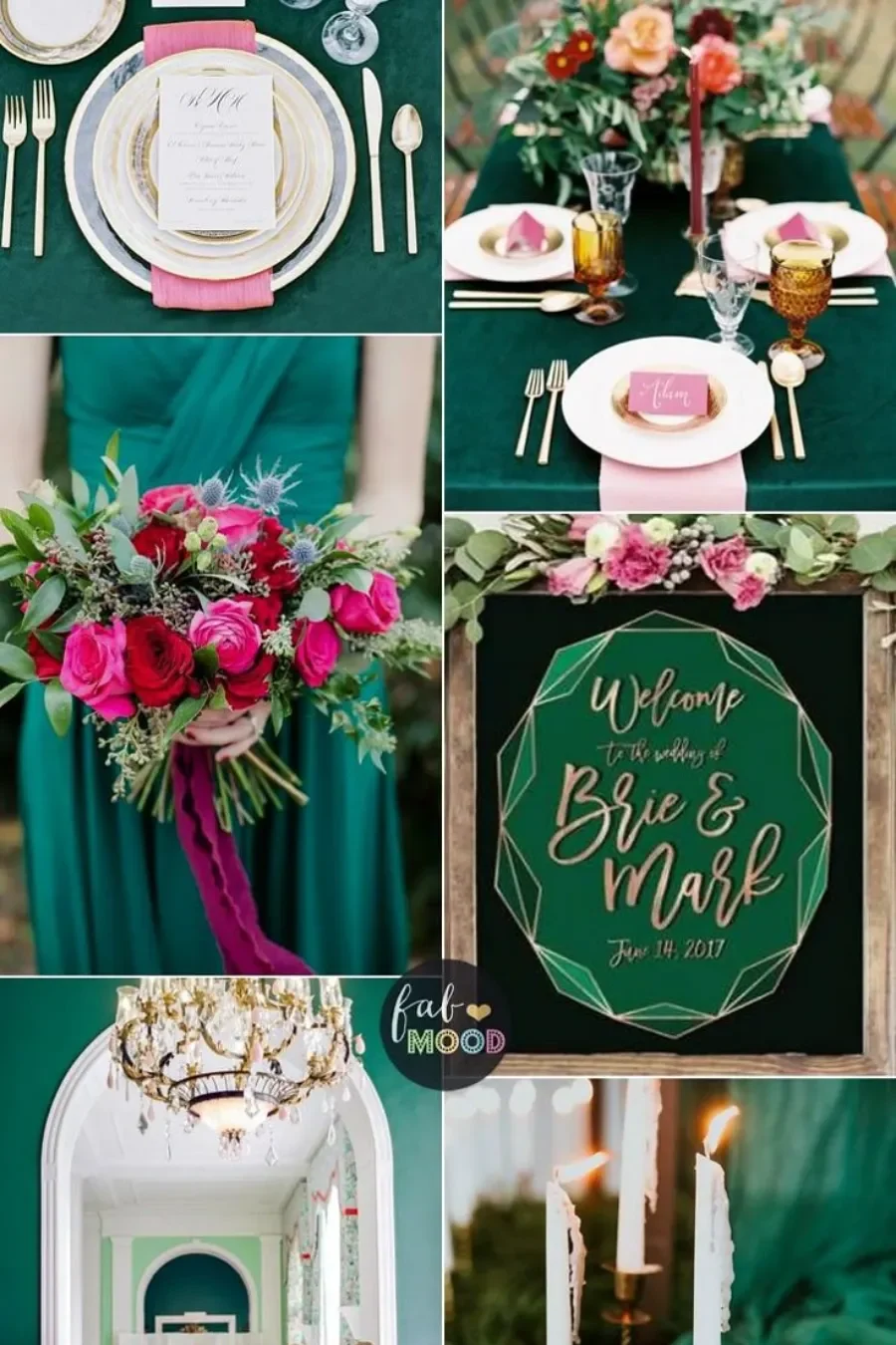 Casamento verde petróleo: veja um exemplo real