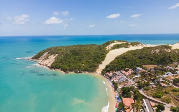 capa post: imagem aerea da praia no Rio Grande do Norte
