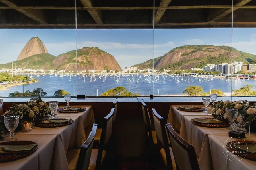 restuarante para casamento com vista para o rio