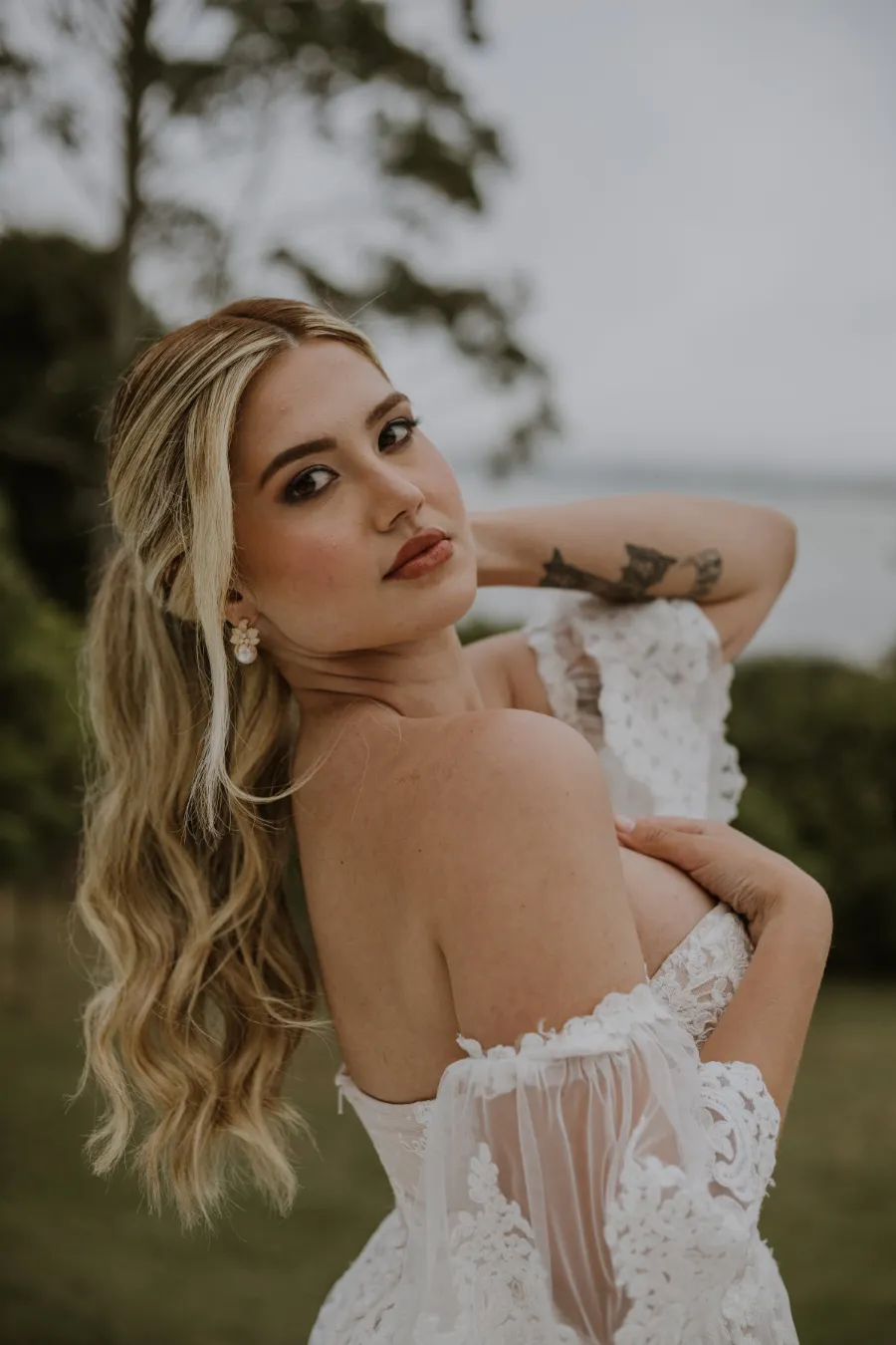 noiva com rabo de cavalo