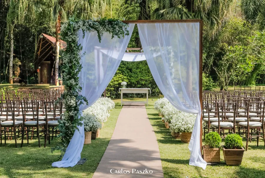 casa para casamento com espaço ao ar livre