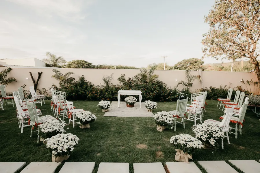 casa para casamento com espaço ao ar livre