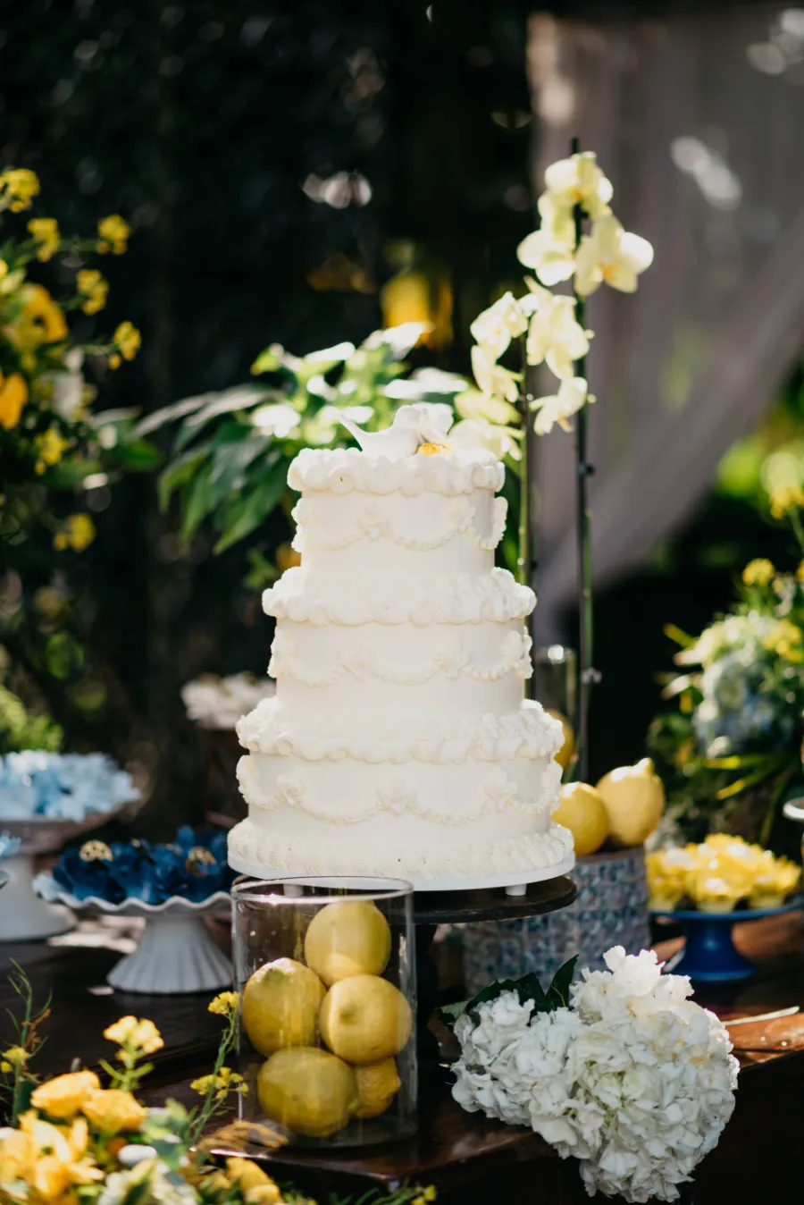 bolo de casamento vintage