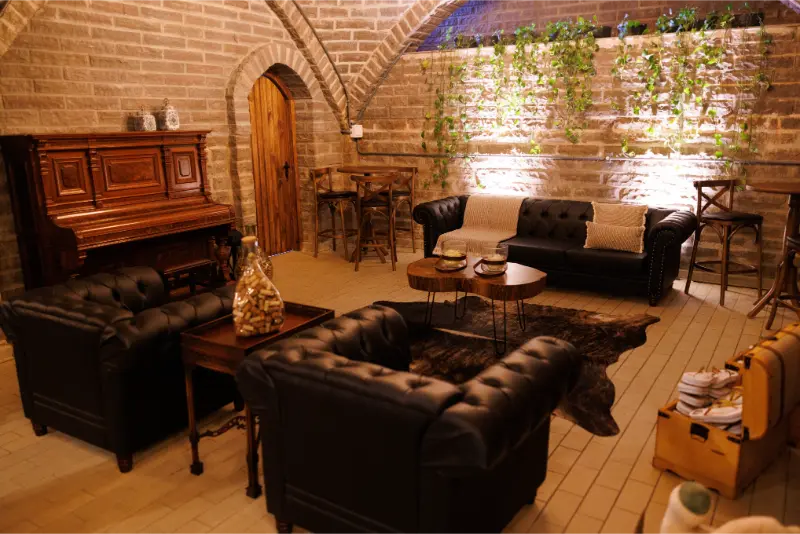 sala de casamento rústica