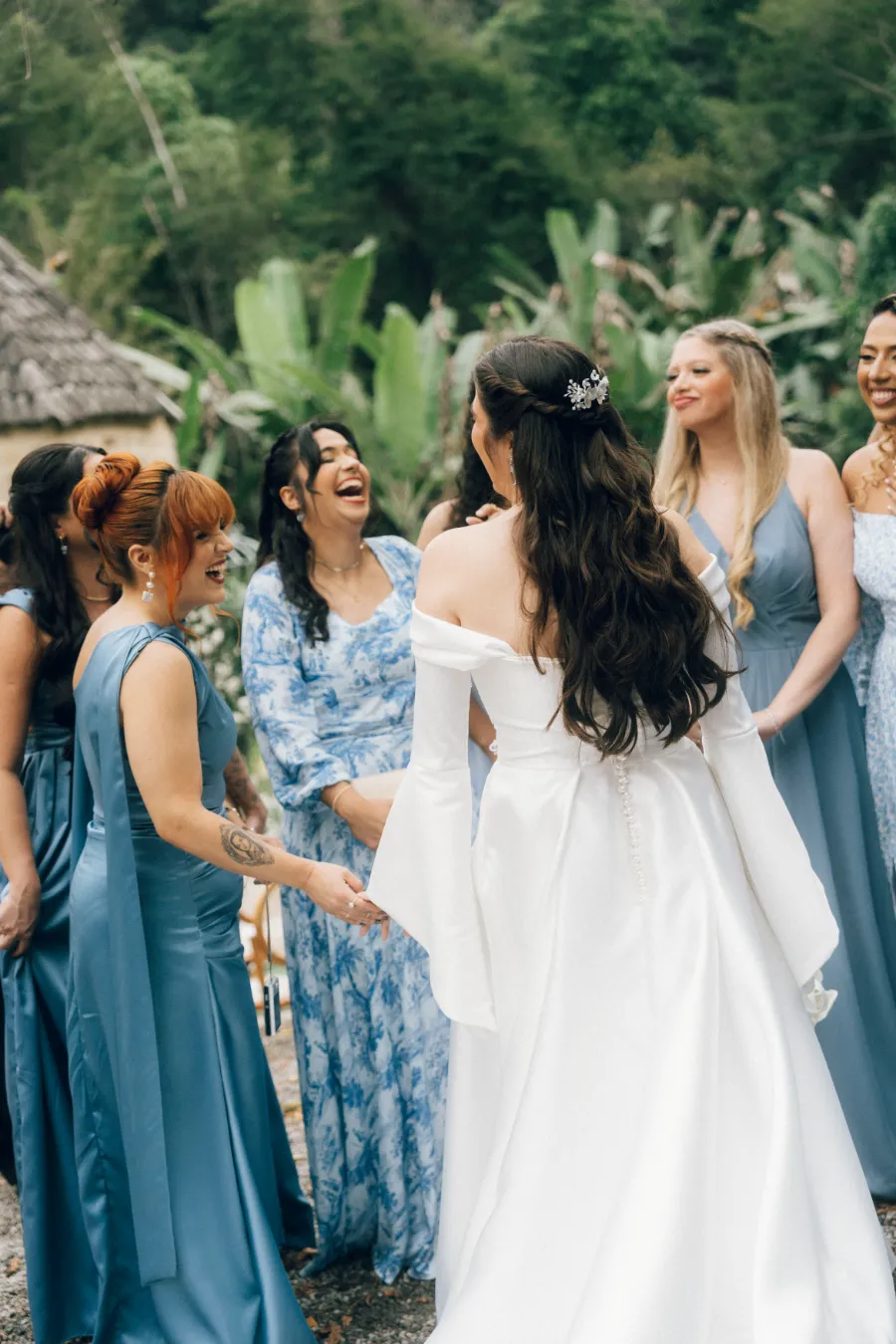 Madrinhas de Azul Serenity: Inspiração Real Ao Ar livre