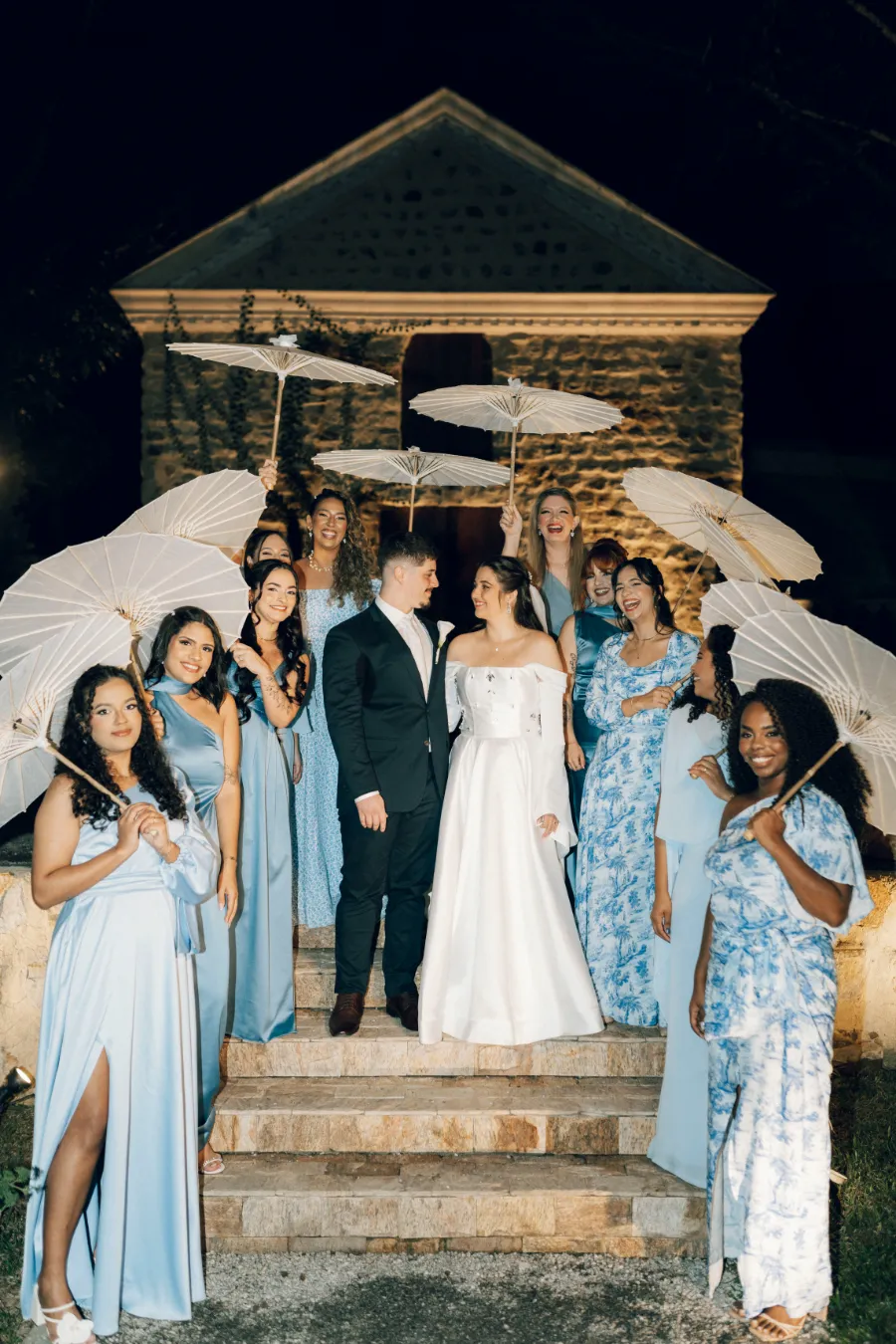 Madrinhas de Azul Serenity: Inspiração Real Ao Ar livre