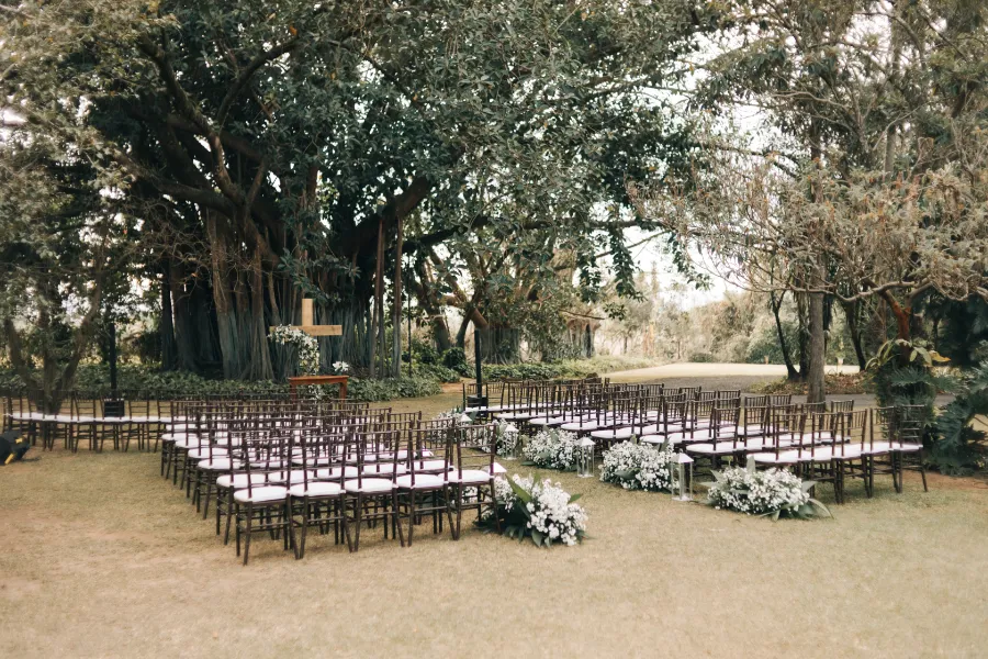 altar para casamento ao ar livre