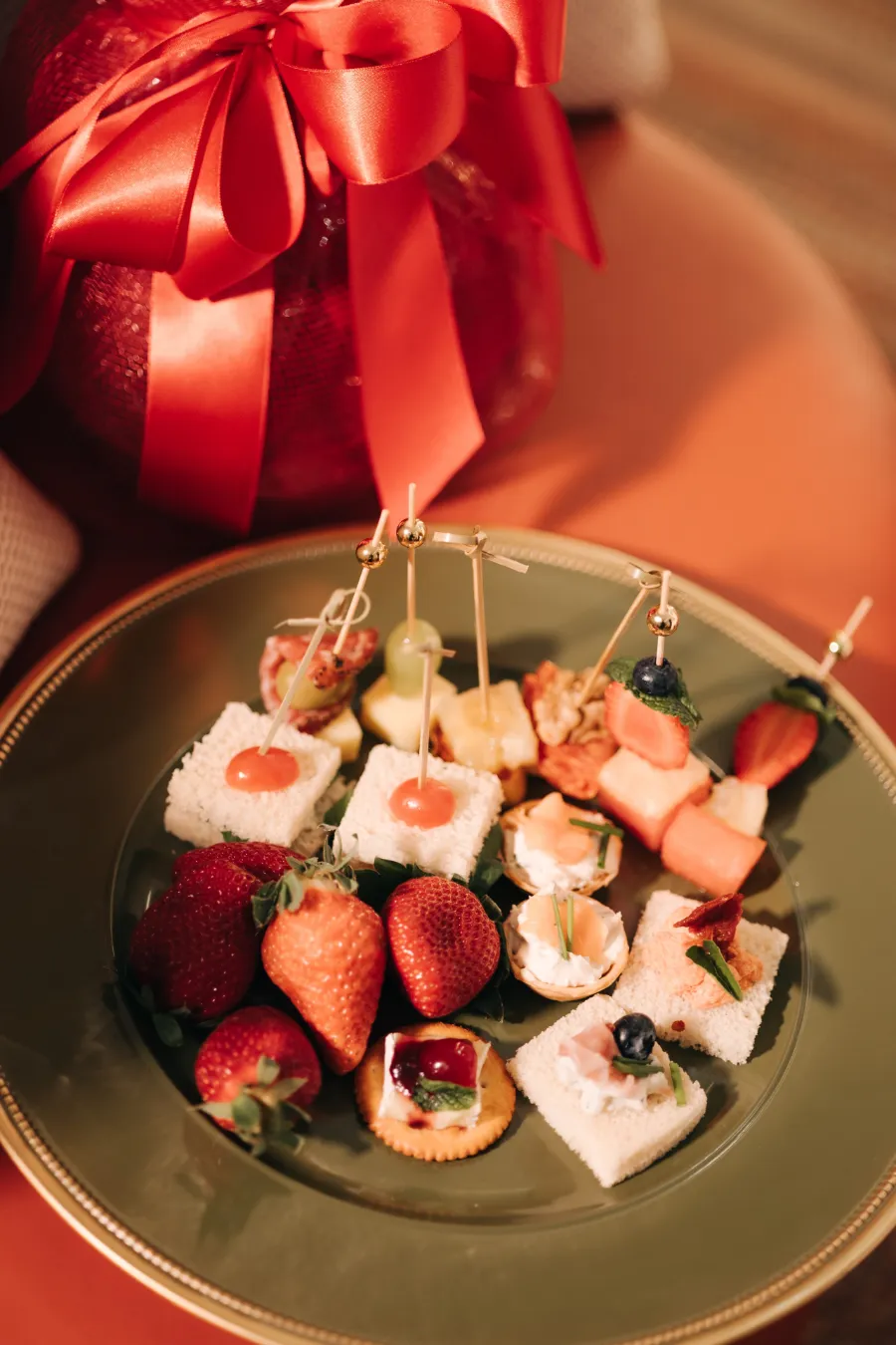 prato variado de buffet