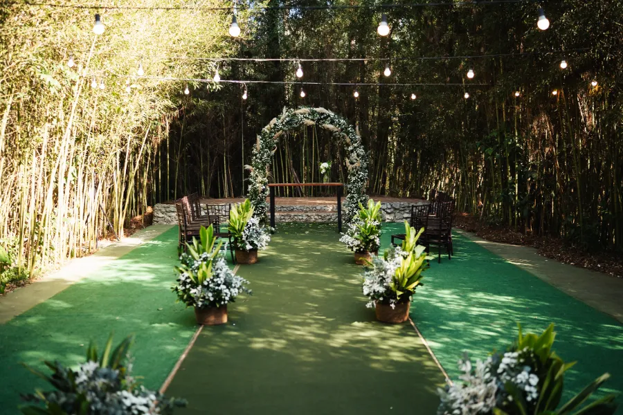 espaço para micro wedding ao ar livre