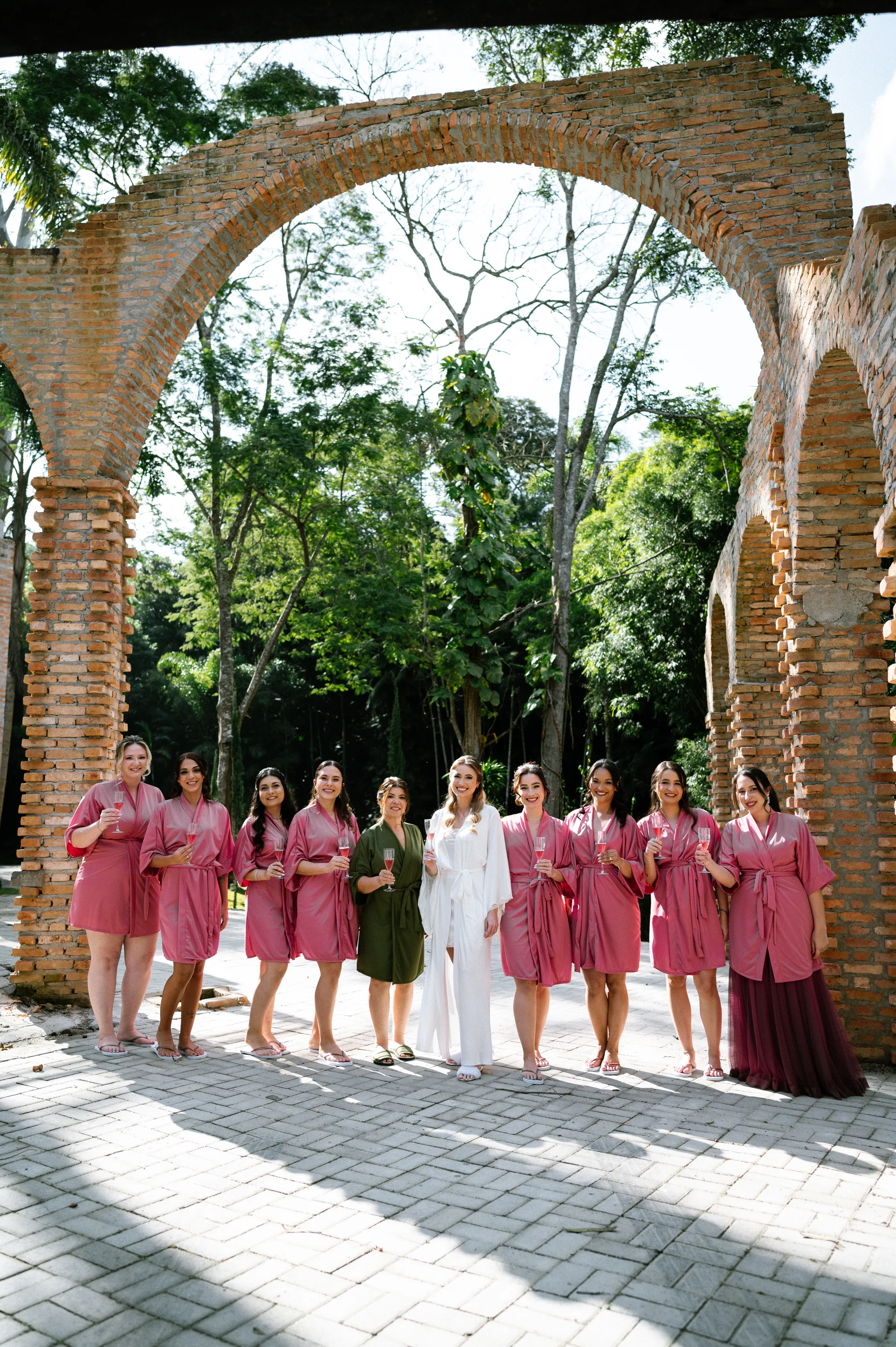 Casamento Rosa e Branco Encanta na Casa Giardino