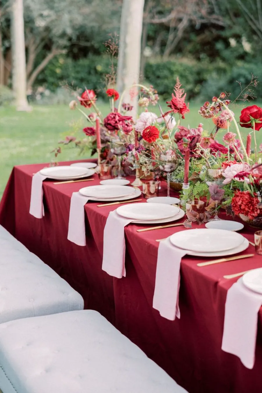 decoração de casamento maximalista romantica