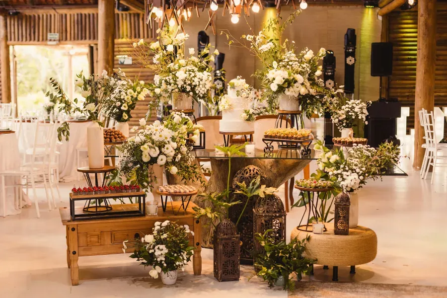 decoração de casamento rústico