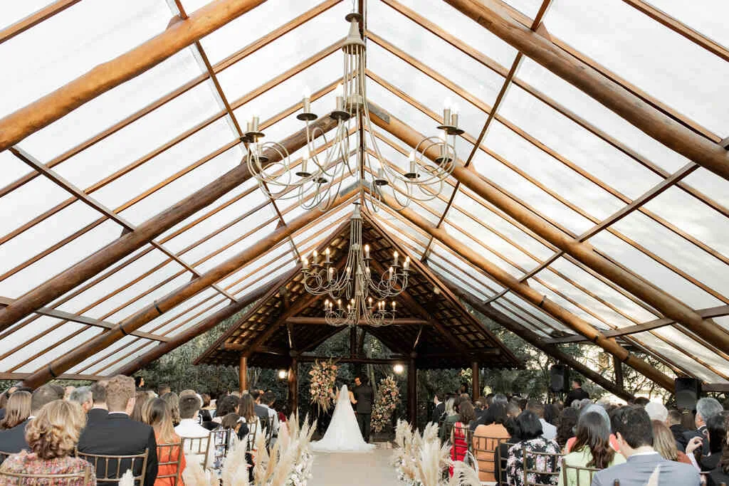 casamento em salão rústico