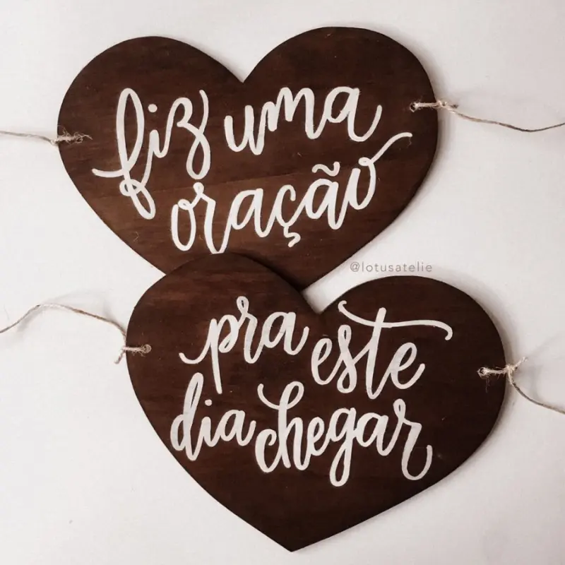 frase para plaquinha de casamento