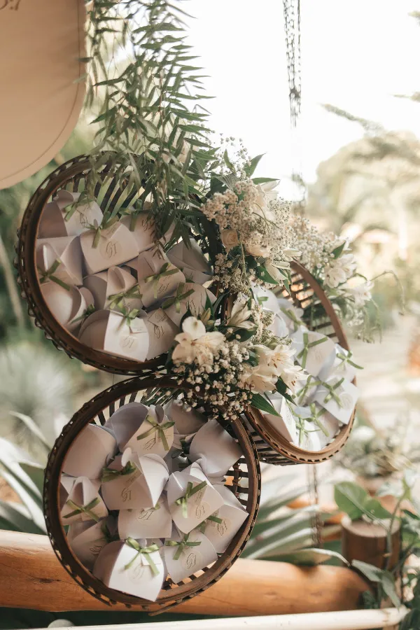 nichos r&uacute;sticos com bem-casados