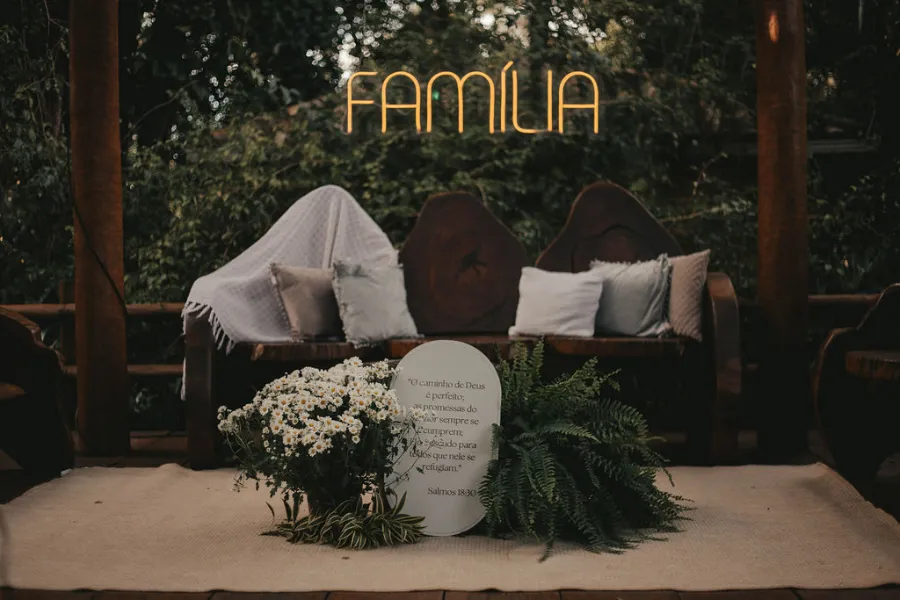 lounge aconchegante em casamento