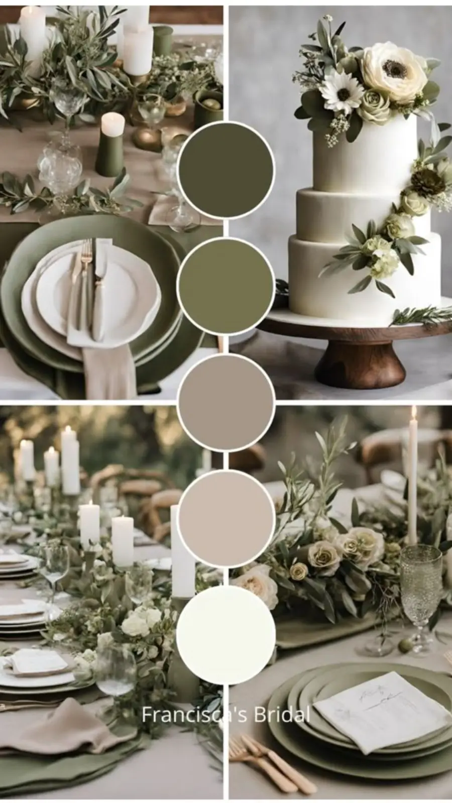 paleta de cores de casamento com a cor do ano 2026