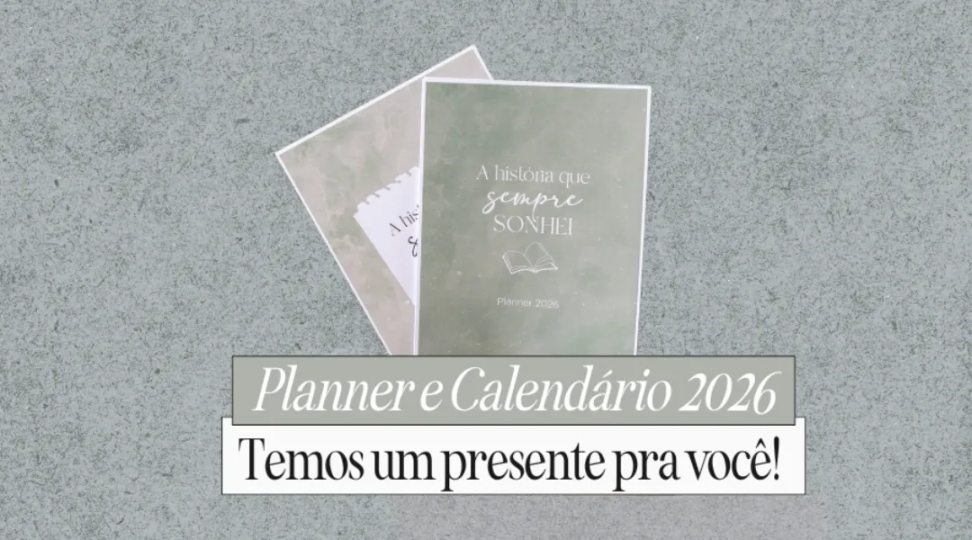 Planner 2026 grátis para imprir com calendário