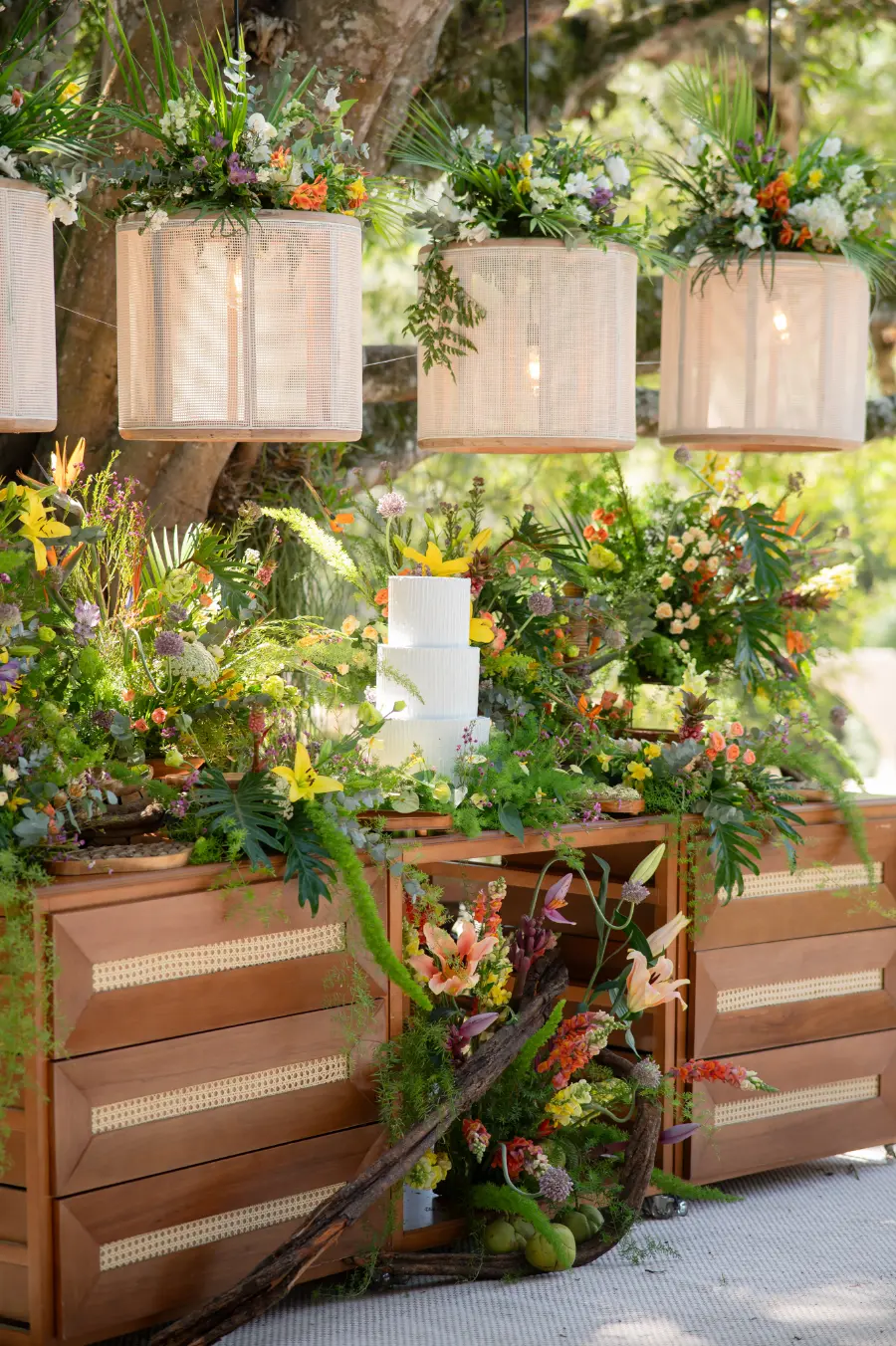 mesa do bolo em bodas de casamento