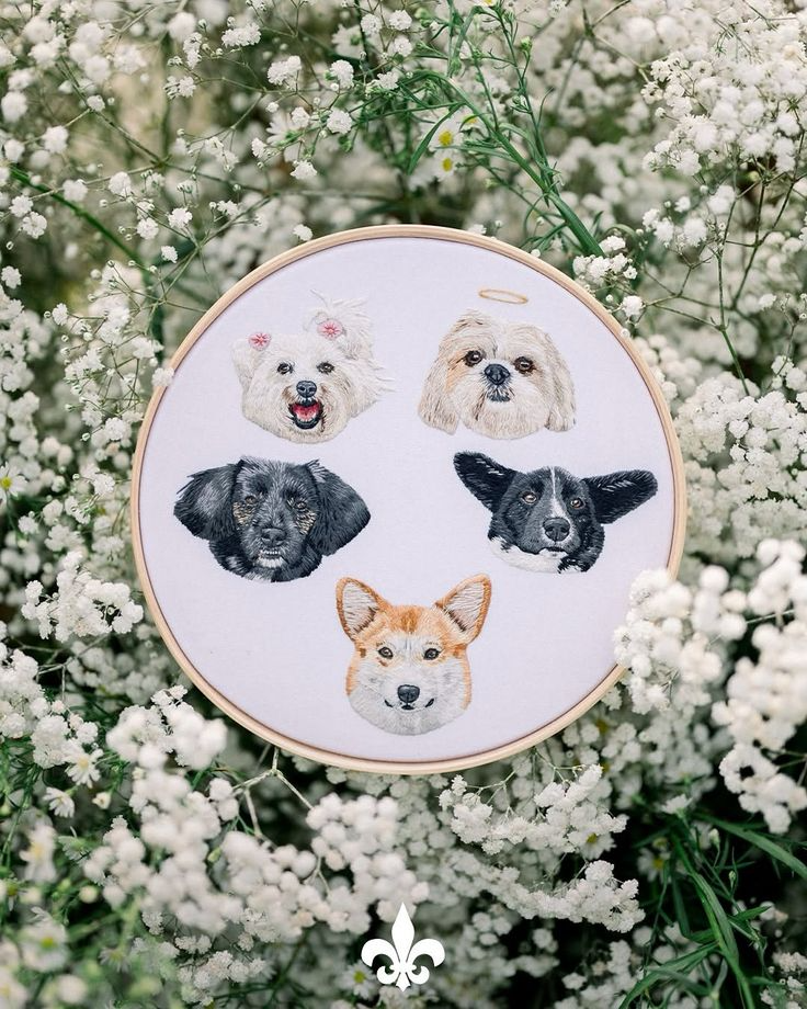 porta alian&ccedil;a com bordado pet