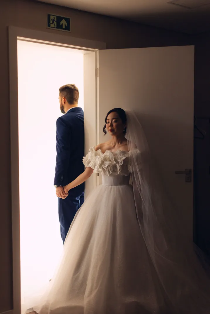 ensaio first touch dos noivos