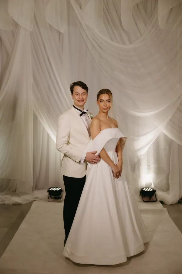 noivos em ensaio de casamento