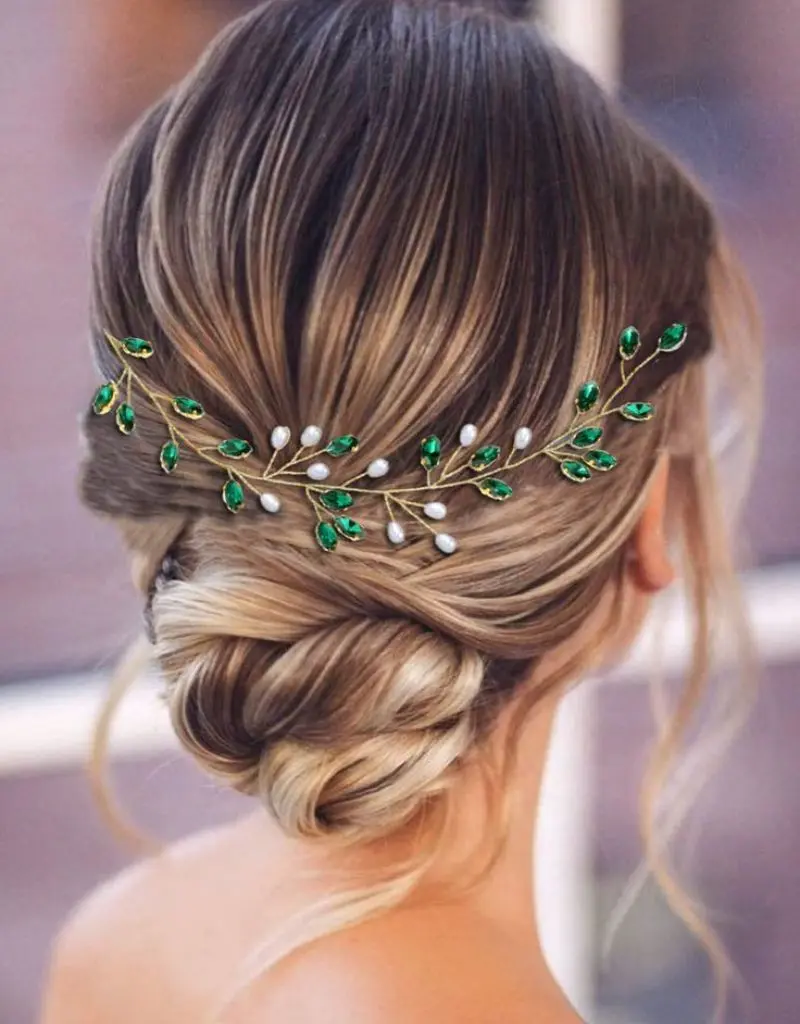 grinalda de noiva esmeralda