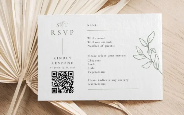 capa post: mensagem no RSVP pedindo informações de confirmação de presença