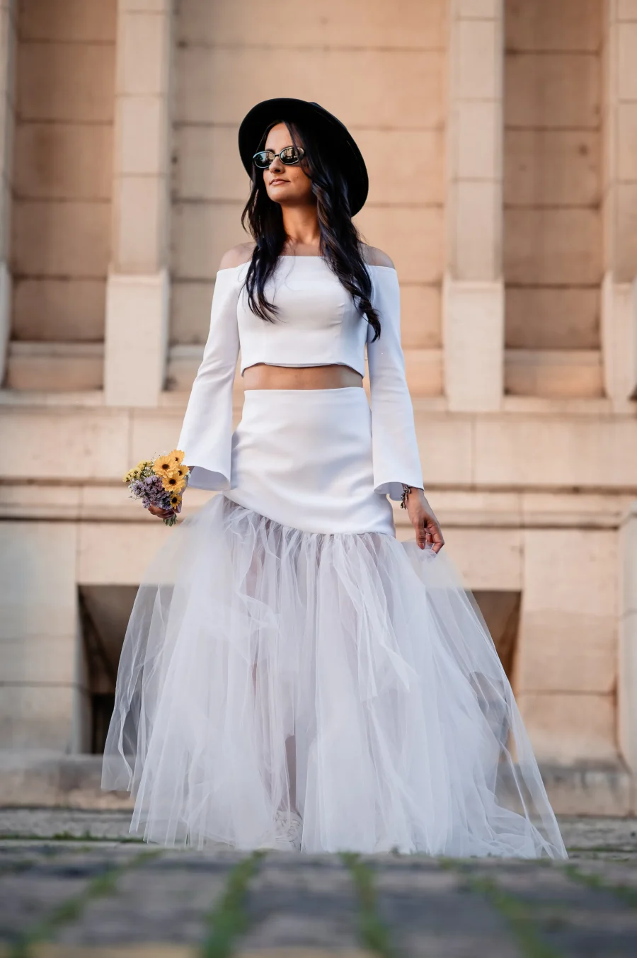 noiva com conjunto de pre wedding