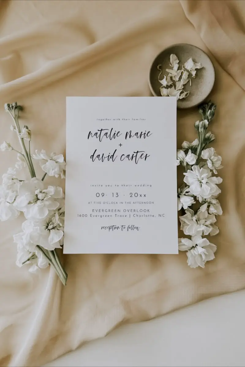 save the date minimalista