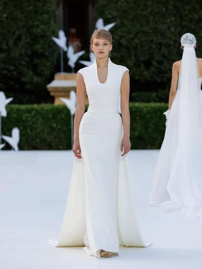 vestido de noiva minimalista e elegante
