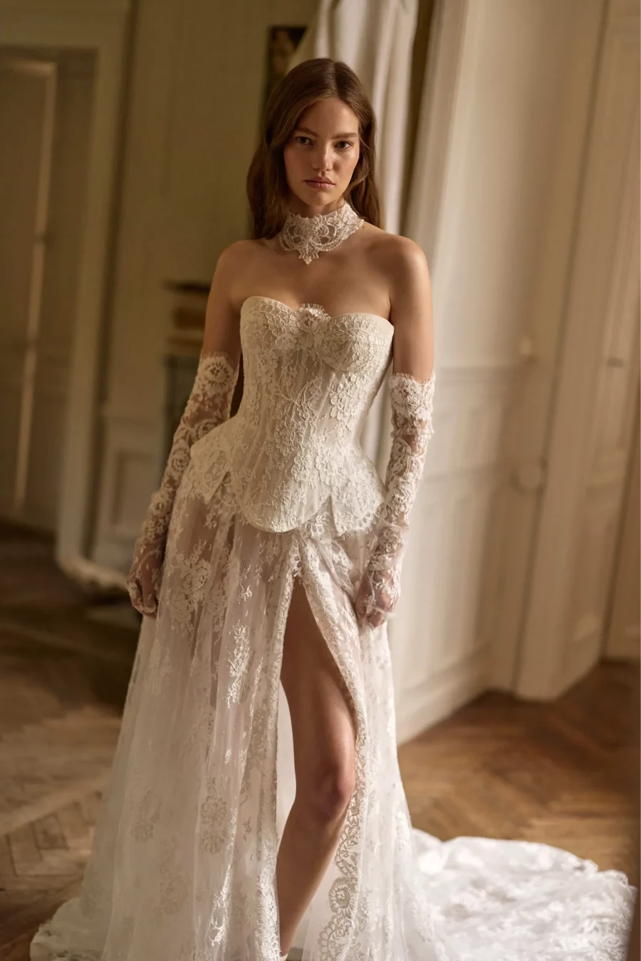 vestido de noiva com transparencia