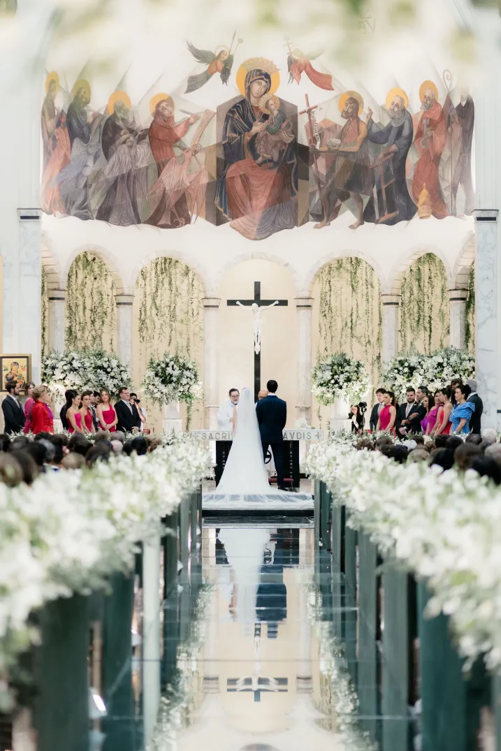 casamento na igreja para 250 pessoas