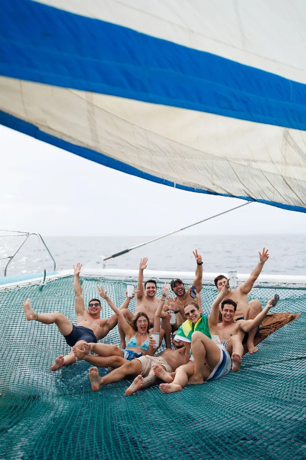convidados no barco