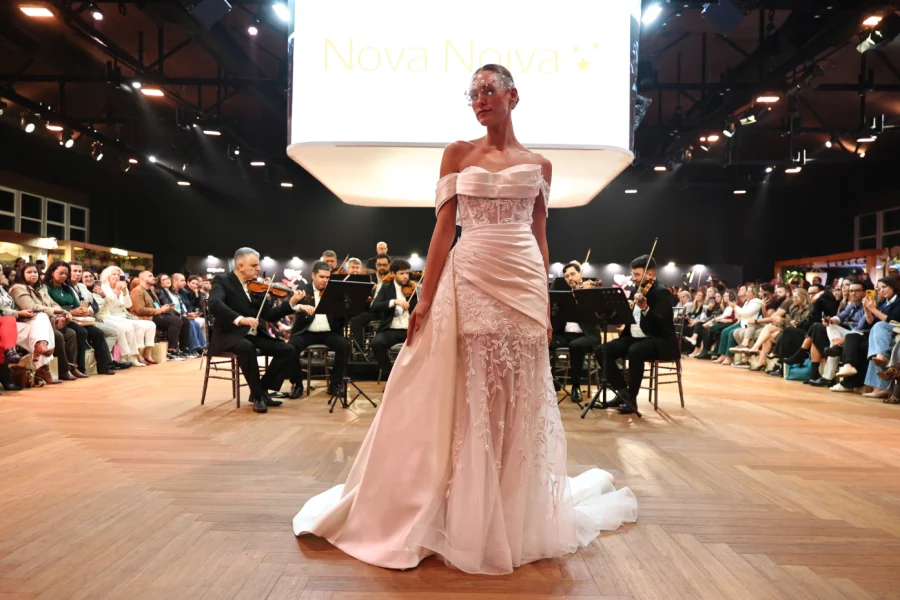 vestido de noiva com tendencia