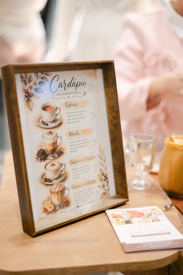 menu de caf&eacute;