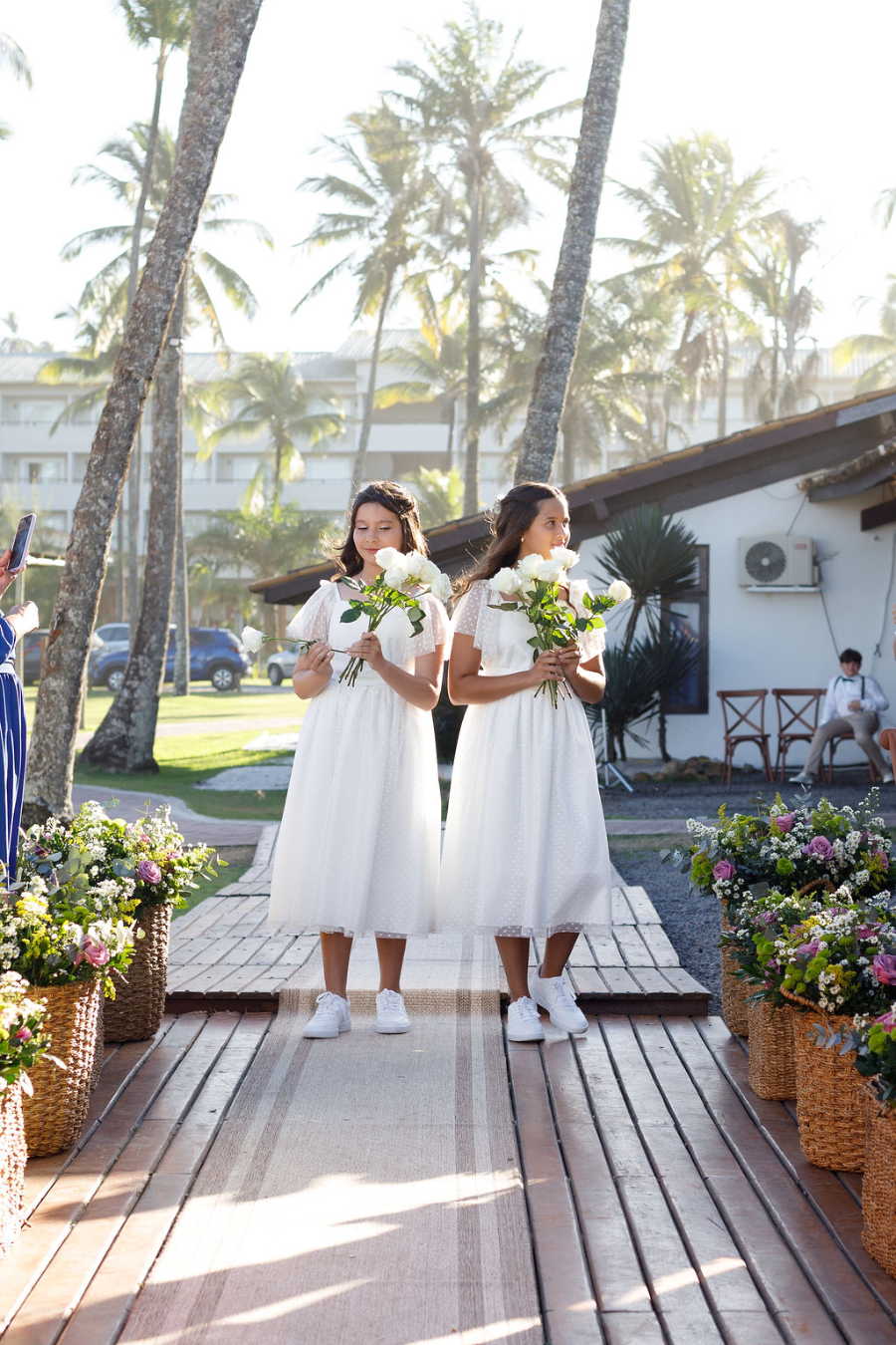 entrada das daminahs em detsiantion wedding