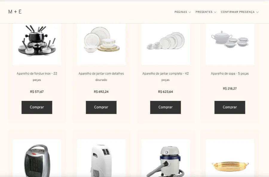 print de lista de presentes online no icasei